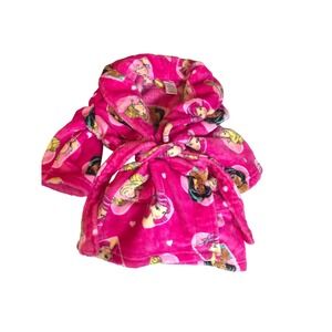 Disney Princess Girls Plush cover up Pink Cinderella Jasmine Bathrobe 2T NWOT